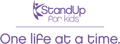 Standup One Life at a Time purple logo